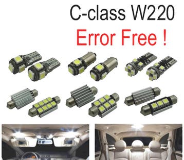 Kit 24 Ampoules Led Intérieur Pour Mercedes Classe S W220 99, Verzenden