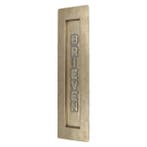 Brievenbus verticaal met opdruk messing antiek, Tuin en Terras, Nieuw, Overige materialen