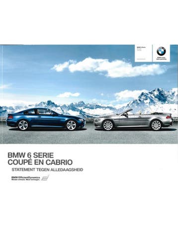 2010 BMW 6 SERIE COUPÉ | CABRIO BROCHURE NEDERLANDS