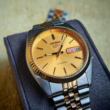 Seiko - 5 Fluted Bezel Rolex Style Automatic Watch - Zonder
