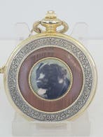 Franklin Mint Black Labrador by Nigel Hemming - Zakhorloge, Antiek en Kunst