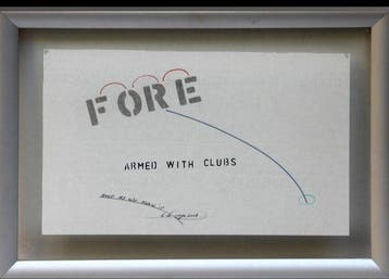 Lawrence Weiner (1942) - Golf as we know it