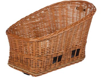 Basil Pasja Hondenfietsmand MIK - Achter - Riet - 45 cm -, Dieren en Toebehoren, Verzenden, Zo goed als nieuw