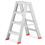 Aluminium huishoudtrap 81cm | Retour deal | Snel weg, Verzenden, Trap, Zo goed als nieuw, Opvouwbaar of Inschuifbaar