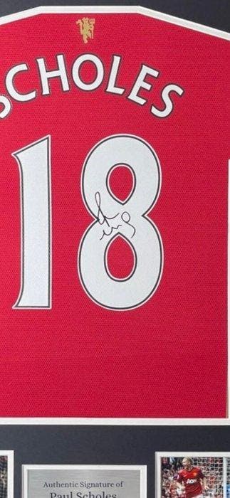 Manchester United - Signed by Paul Scholes - Maillot de, Nieuw