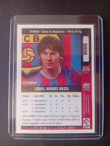 2006/07 Panini Las Fichas de la Liga 2007 Lionel Messi 19 -, Verzamelen, Nieuw
