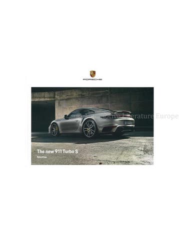 2020 PORSCHE 911 TURBO S HARDCOVER BROCHURE ENGELS