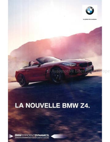 2018 BMW Z4 BROCHURE FRANS, Nieuw
