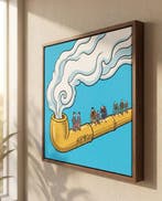 MEDSAN - Smoke Pilgrimage () - Hand Signed, Antiquités & Art