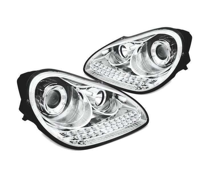 PHARES POUR PORSCHE CAYENNE 02-06 LUMIÈRE DU JOUR XENON FOND, Autos : Pièces & Accessoires, Éclairage, Envoi