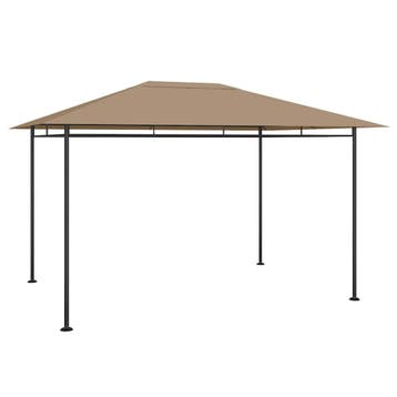 vidaXL Prieel 180 g/m² 384x281x270 cm taupe, Verzenden