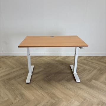 slingerbureau 120x80 cm, beuken - wit, Gebruikt