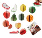 Set van 9 memo/notitieblokken, plakbriefjes (fruitvormen), Verzenden, Nieuw