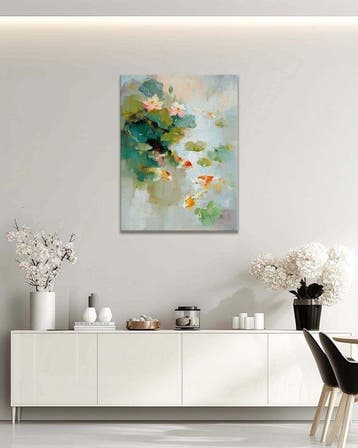Stefano - Koi Among Lotus Blooms