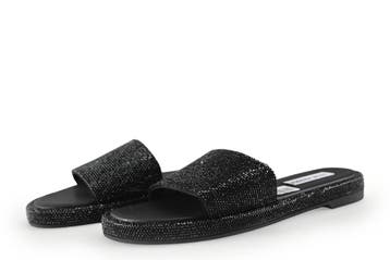 Steve Madden Muiltjes in maat 37 Zwart, Verzenden, Zwart, Steve Madden, Zo goed als nieuw