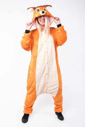Onesie Hert Pak Kind Ree Kostuum 128-134 Hertenpak Hertje He, Ophalen of Verzenden, Nieuw
