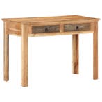 vidaXL Bureau 110x50x75 cm massief gerecycled hout, Huis en Inrichting, Verzenden, Nieuw