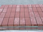 Veiling - 20 M2 Beton Keiformaat Rood Met Facet 21x10x8 Cm, Nieuw