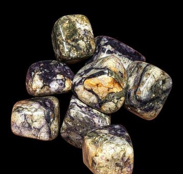 1 kg Natuurlijke Blauwe en Grijze Picasso-Jaspis Getrommelde