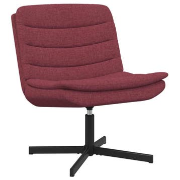 vidaXL Draaistoel Wijnrood 63 x 75 x 76 cm Stof, Verzenden, Nieuw