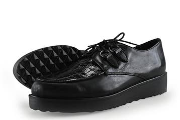 Hee Veterschoenen in maat 40 Zwart, Kleding | Dames, Verzenden, Zwart, Overige typen, Zo goed als nieuw