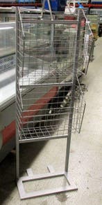 Rek met 2 manden, Display, B50 x D35 x H146 cm, Nieuw in verpakking