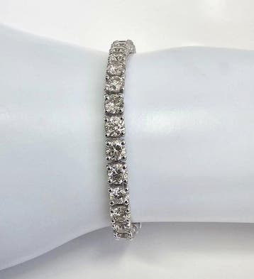 Zonder minimumprijs - Armband - 14 karaat Witgoud - 5.19ct., Nieuw