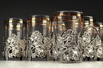 WWS - Service de boisson - Plaqué(e) argent, Antiquités & Art
