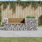 vidaXL Tuinbank met schanskorf geïmpregneerd grenenhout, Verzenden, Nieuw