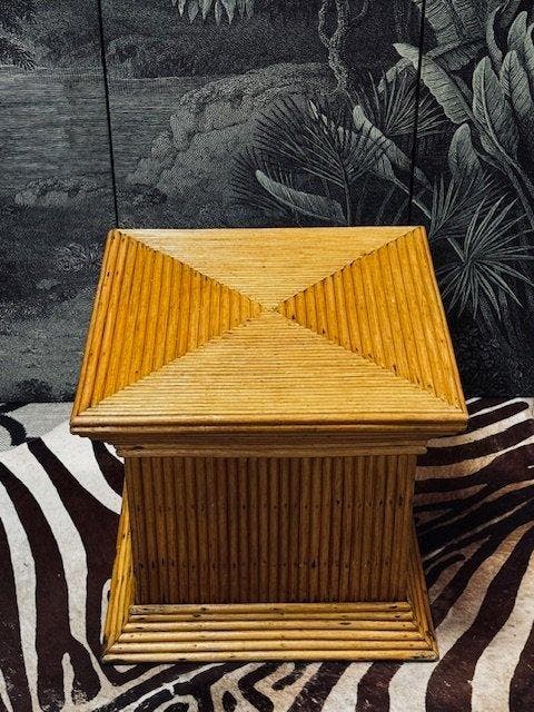 Bijzettafel - rotan - Pencil Reed style Crespi, Huis en Inrichting, Overige Huis en Inrichting