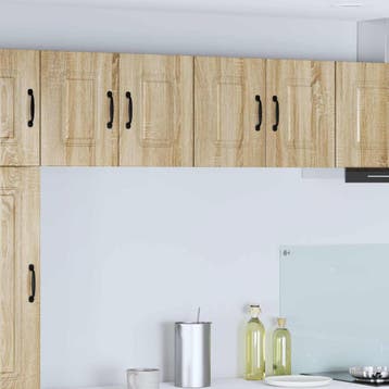 vidaXL Vaatwasserpaneel Kalmar 2 st Sonoma Eik Bewerkt hout, Verzenden, Nieuw