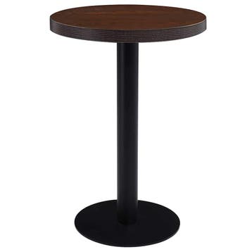 vidaXL Bistrotafel 60 cm MDF donkerbruin, Verzenden