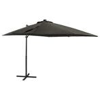 vidaXL Zweefparasol met paal en LED-verlichting 250 cm, Verzenden, Nieuw