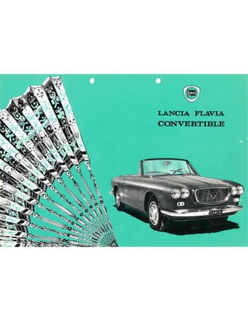 1962 LANCIA FLAVIA CABRIOLET LEAFLET FRANS