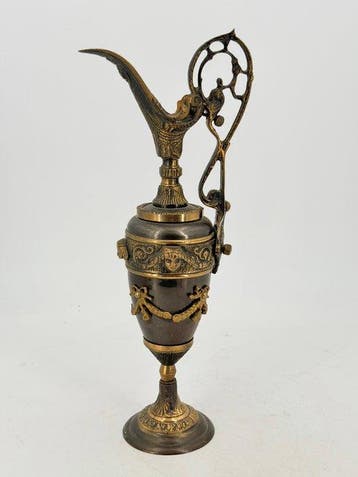 Vase - Bronze - Ánfora Imperio - H : 40 cm, Antiek en Kunst