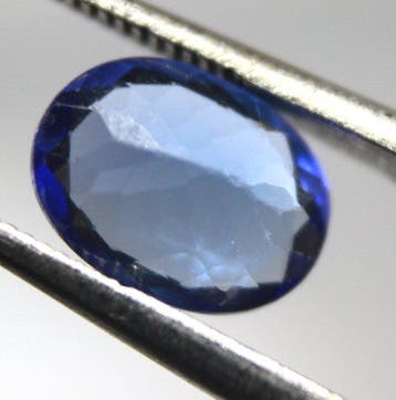 Gratis verzending - Ct. 1.25 Uitstekende blauwe transparante