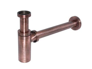 Veiling - De Beer designsifon 5/4x32mm met muurbuis koper, Doe-het-zelf en Bouw, Sanitair, Nieuw