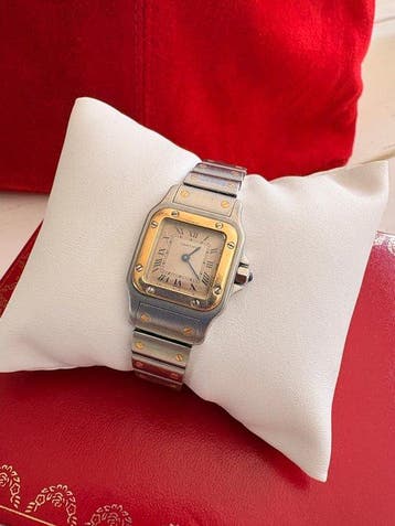 Cartier - Santos Galbée - 1057930 - Femme - 1990-1999, Nieuw