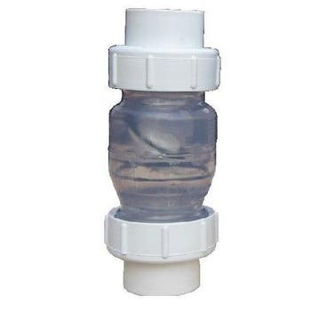 Terugslagklep 50mm dubbele wartel (Pvc materiaal), Verzenden, Nieuw