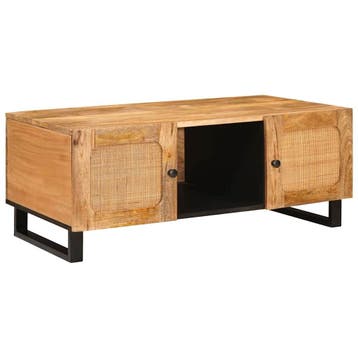 vidaXL Salontafel Artisan Eiken 100 x 54 x 40 cm Massief, Verzenden