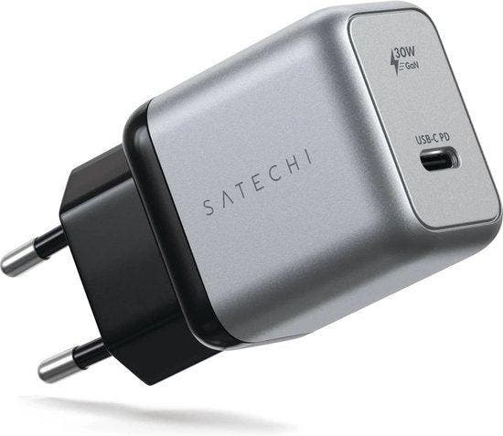 2dekans | Satechi 30W USB-C GaN wandoplader - Zeer compact -, Télécoms, Téléphonie mobile | Chargeurs pour téléphone, Enlèvement ou Envoi