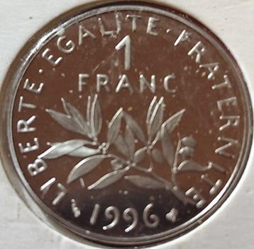 Frankrijk. Ve République. 1 Franc 1996