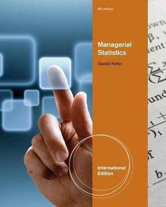 Managerial Statistics, International Edition (with Online, Boeken, Taal | Engels, Gelezen, Verzenden