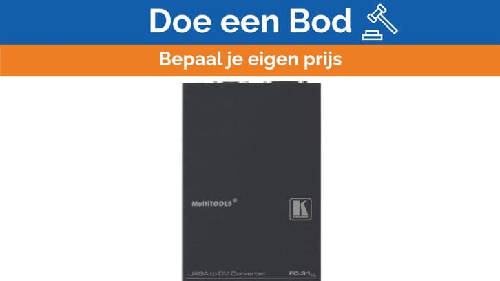Bieden: Kramer FC31-XL VGA to DVI-D Converter Adapter - Hig, Huis en Inrichting, Woonaccessoires | Overige, Ophalen of Verzenden