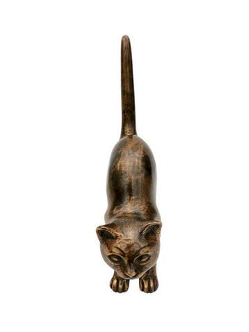 Figurine - a scaredy cat - Bronze