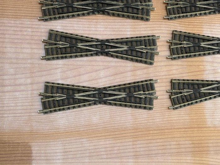 Fleischmann N - 9162 - Modeltreinsporen (6) - 6x Fleischmann, Hobby en Vrije tijd, Modeltreinen | N-Spoor