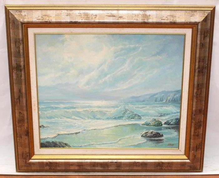 Joan Durany Guitart (1927) - Costa luminosa, Antiquités & Art, Art | Peinture | Classique