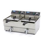 Frituurpan - 2x 16 L - 2 Manden - met Tapkraan - Refurbished, Verzenden, Nieuw in verpakking, Overige typen
