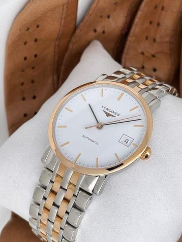 Longines - Elegant Mid Size Automatic Gold/Steel -, Handtassen en Accessoires, Horloges | Heren, Nieuw