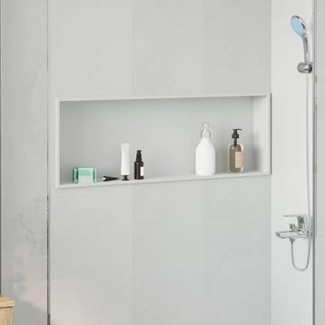 vidaXL Douche Niche Wit 90 x 30 x 9,5 cm Roestvrij staal, Bricolage & Construction, Verzenden